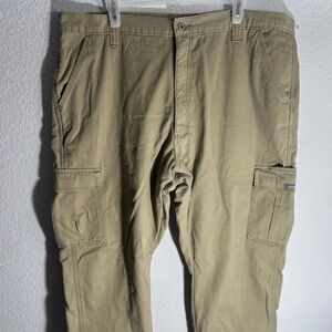 Wrangler Five Star Men's Fleece-Lined Cargo Pants 40x30 Relaxed Fit 7 Pockets